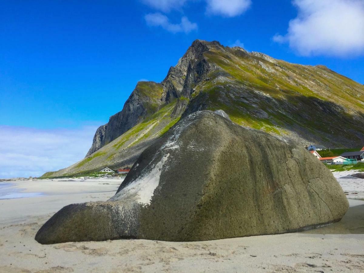 Steinbakk - Vestresand Lofoten Bostad Bagian luar foto
